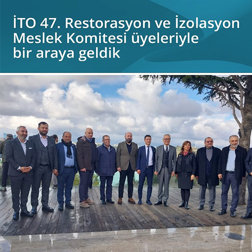 İTO (İstanbul Ticaret Odası) 47. Restorasyon ve İzolasyon Meslek Komitesi üyeleriyle Cemile Sultan Korusu kahvaltı toplantısında bir araya geldik.